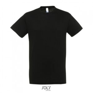 SOL'S Regent Unisex T-shirt Μαύρο