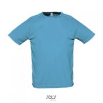 SOL'S Sporty Ανδρικό Αθλητικό T-shirt 140g Θαλασσί (Aqua)