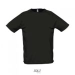 SOL'S Sporty Ανδρικό Αθλητικό T-shirt 140g Μαύρο