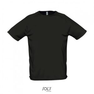 SOL'S Sporty Ανδρικό Αθλητικό T-shirt 140g Μαύρο