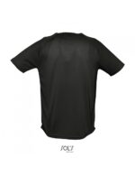 SOL'S Sporty Ανδρικό Αθλητικό T-shirt 140g Μαύρο