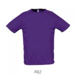SOL'S Sporty Ανδρικό Αθλητικό T-shirt 140g Μωβ (Dark Purple)