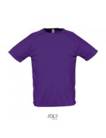 SOL'S Sporty Ανδρικό Αθλητικό T-shirt 140g Μωβ (Dark Purple)