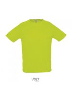 SOL'S Sporty Ανδρικό Αθλητικό T-shirt 140g Πράσινο (Neon Green)