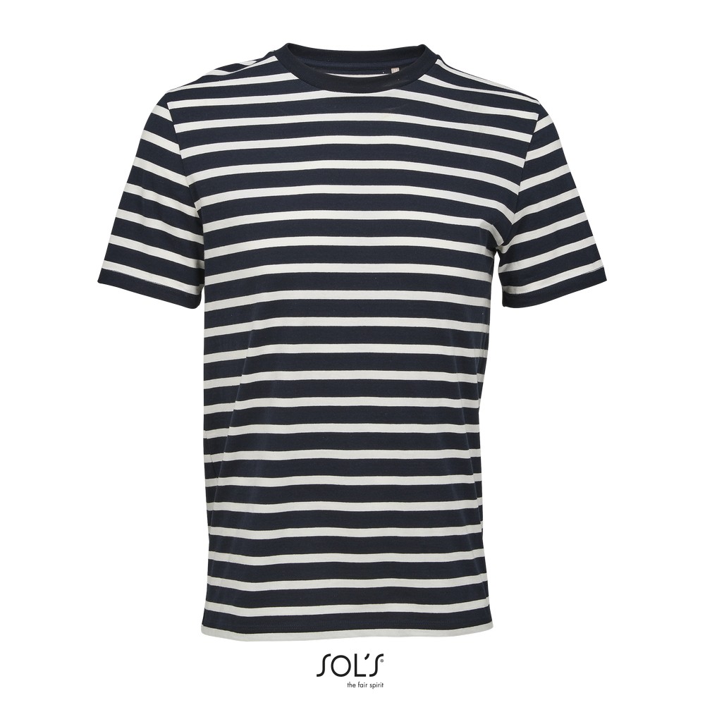 0591613-7246.jpg SOL'S Legend Unisex Οργανικό T-shirt Ριγέ (Navy/Off-White)